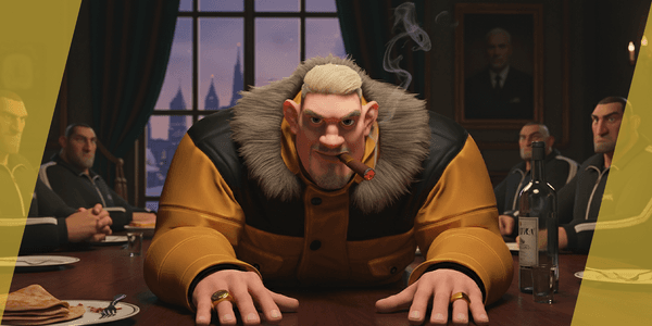 Stylized Cold Weather Big Man In Puffer Coat Winter — Stylized Cartoon 3D Character Model Fully Rigged for Blender