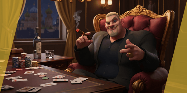 Toon Strongman In Security Guard Costume — Stylized Cartoon 3D Character Model Fully Rigged for Blender