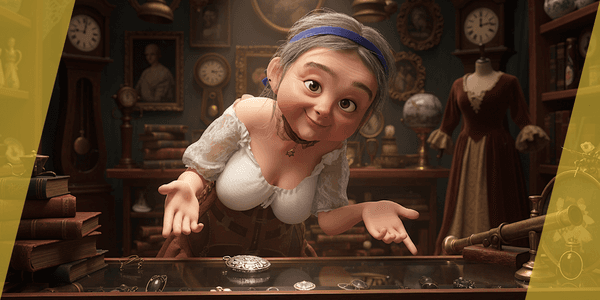 Farm Elderly Woman With Traditional Outfit — Stylized Cartoon 3D Character Model Fully Rigged for Blender