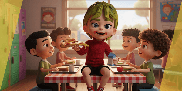 Charming Stylized Cartoon Little Toon Girl — Stylized Cartoon 3D Character Model Fully Rigged for Blender