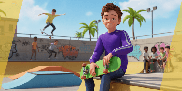 Stylized Toon Boy In Sporty Outfit Rigged 3d Character Athletic — Stylized Cartoon 3D Character Model Fully Rigged for Blender