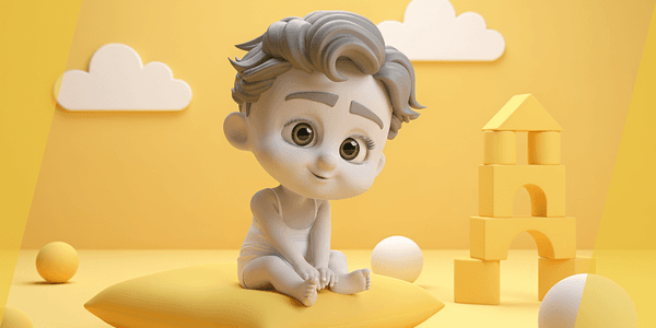 Free Toon Child Stylized Cartoon Kid Rigged Baby Character — Stylized Cartoon 3D Character Model Fully Rigged for Blender
