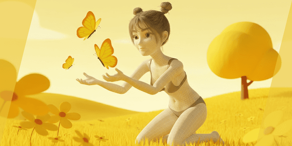 Free Stylized Cartoon Female Young Woman With Perfect Topology — Stylized Cartoon 3D Character Model Fully Rigged for Blender