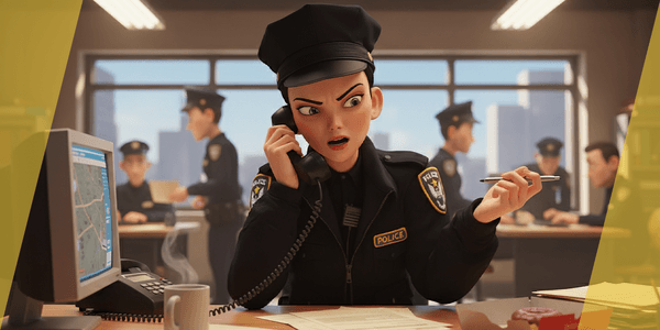 Toon Police Woman 3d Character Female Law Enforcement — Stylized Cartoon 3D Character Model Fully Rigged for Blender