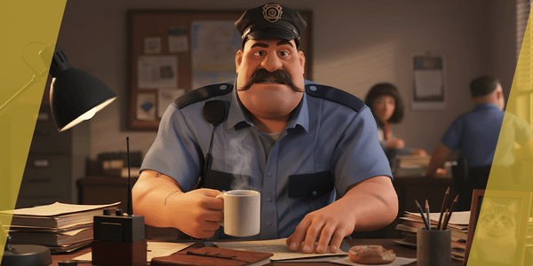 Stylized Cartoon Police Officer Chubby Policeman 3d — Stylized Cartoon 3D Character Model Fully Rigged for Blender